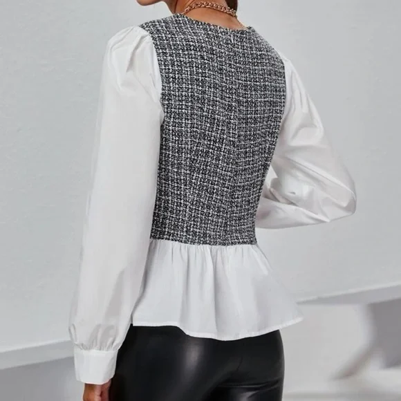 Plaid blouse - Picture 2 of 2